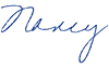 Nancy's signature